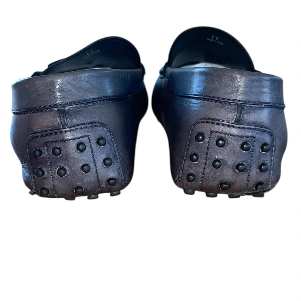 Tod’s buckle- detailed rubber pebble out sole Italian design loafer. Size 11 GUC - Picture 9 of 16